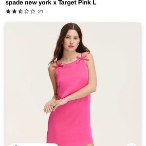 Kate Spade hot pink slip dress- Size L